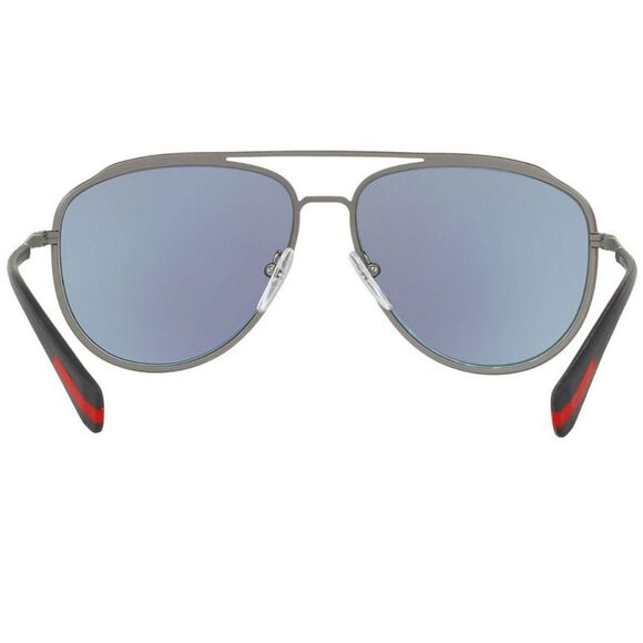 Prada Linea Rossa Sunglasses Rubber Grey Mirrored - Picture 5 of 6